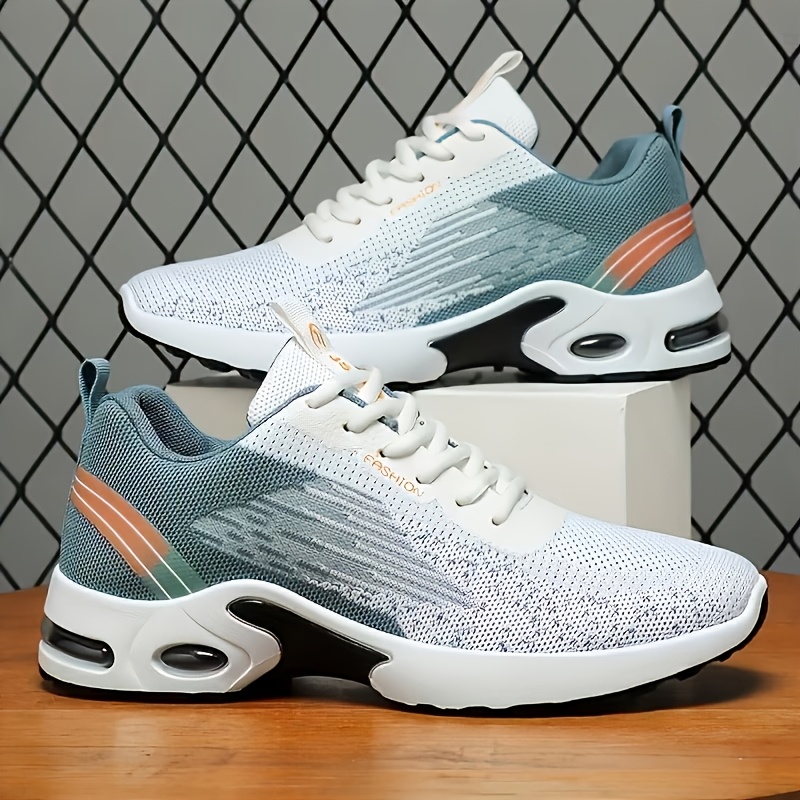 Men Breathable Flying Woven Me - Shock Absorbing Gym Trainers 评论和价格