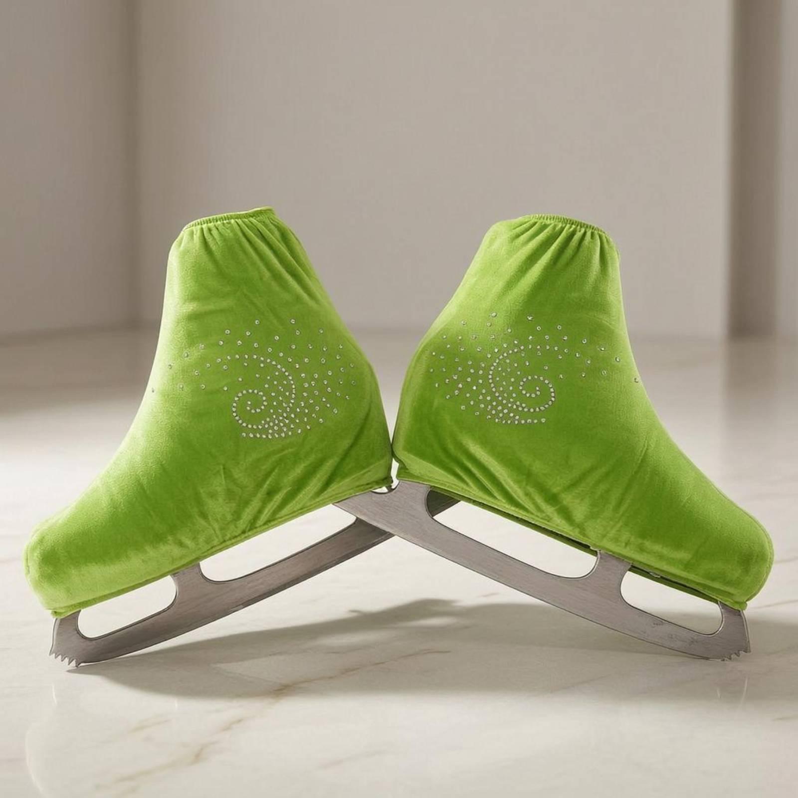 Plush Velvet Ice Skate Covers  - Boots 评论和价格
