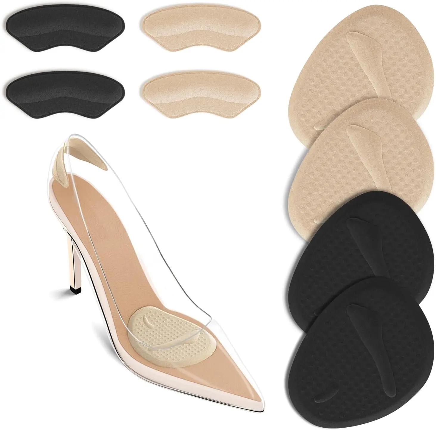2 Sets Heel Pads, Ball of Foot - Women'S Shoes 评论和价格