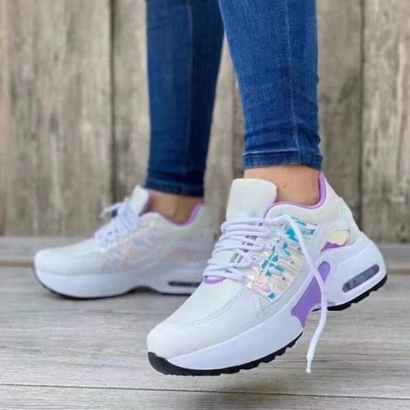 Womens Fashion Sneaker Platfor - Breathable Mesh Athletic Shoes 评论和价格