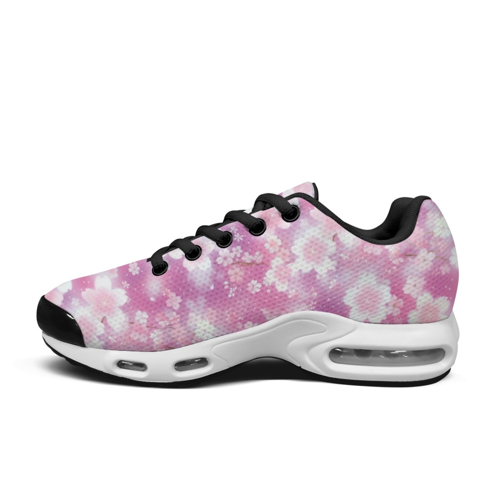 PENSTROLL Pink Floral Pattern  - Air Cushion Jogger Shoes Men 评论和价格
